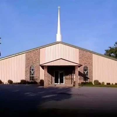 Stalowa konstrukcja budowlana kościoła